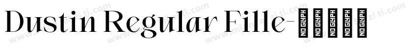 Dustin Regular Fille字体转换